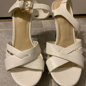 White Pump Sandals